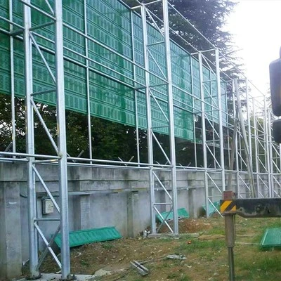 Postes de suporte de aço corta-vento